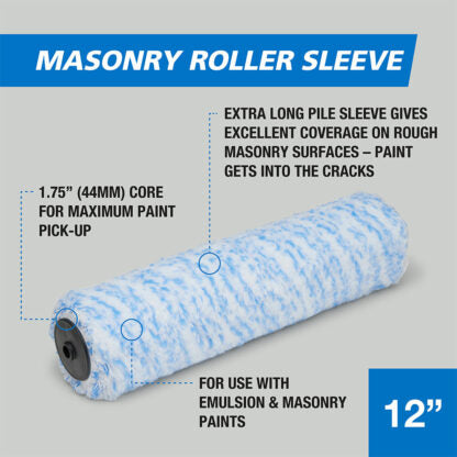 Harris 12″ Masonry Micropoly Roller Sleeve