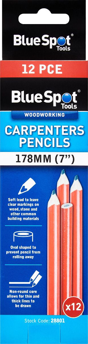 12 Pack Carpenters Pencils