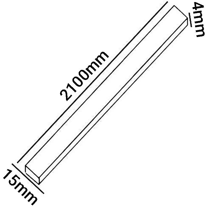Intumescent Fire Door Seal Strip - Fire and Smoke - 15x4x2100mm - White