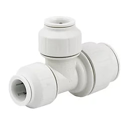 JG Speedfit Plastic Push-Fit Reducing Tee 22mm x 15mm x 15mm