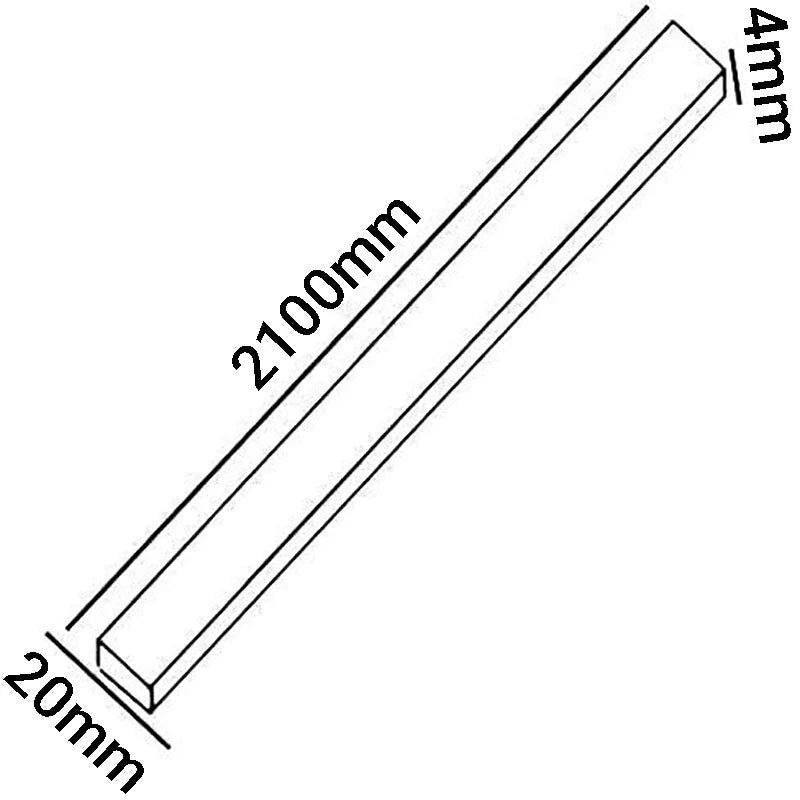 Intumescent Fire Door Seal Strip - Fire and Smoke - 20x4x2100mm - White
