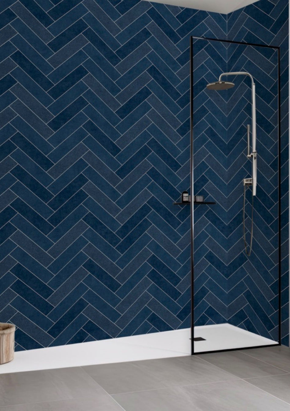 Chevron Multi Navy Platinum Collection- C24-1 Panel