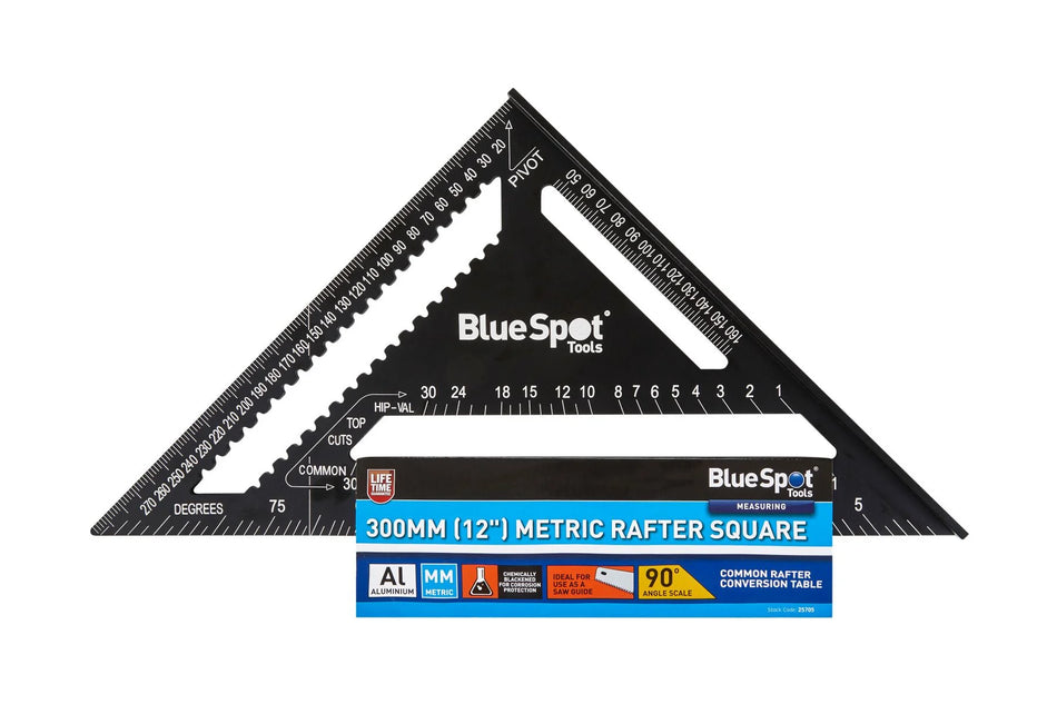 300mm (12") Metric Rafter Square