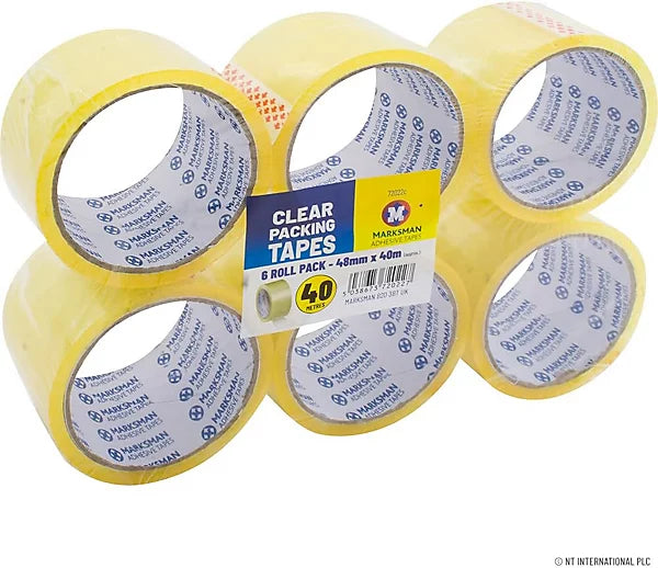 48mm x 40mm Clear Packing Tape