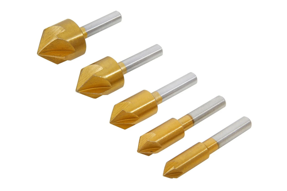 5 PCE HSS Countersink Bits (8-19mm)