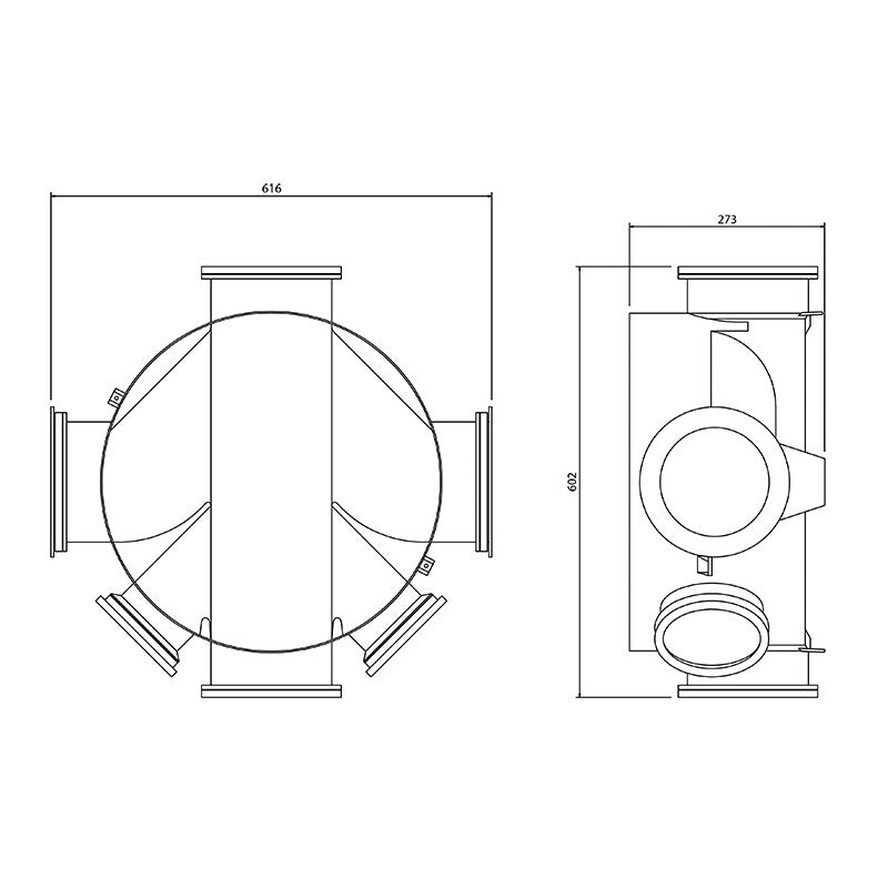 450mm Manhole Base 6"