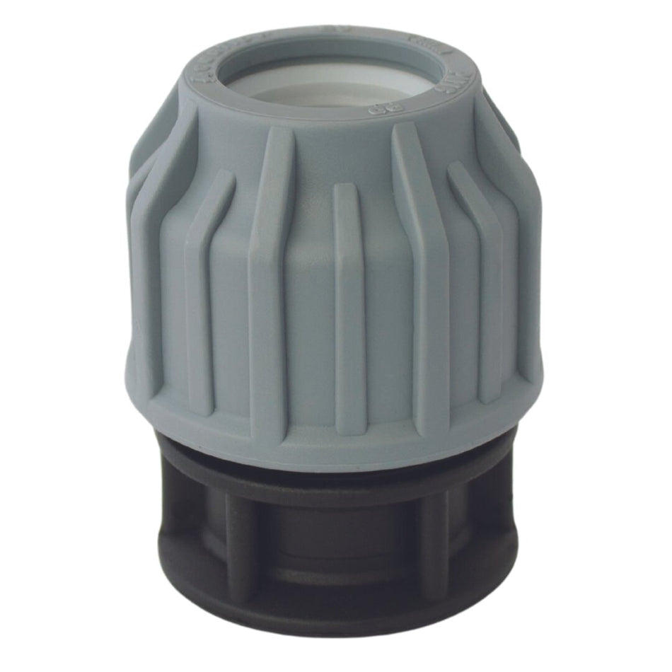 MDPE Blue Pipe Stop End Cap 25mm