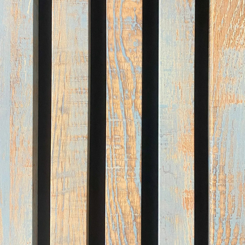 Rustic Blue Sulcado Acoustic Slatwall