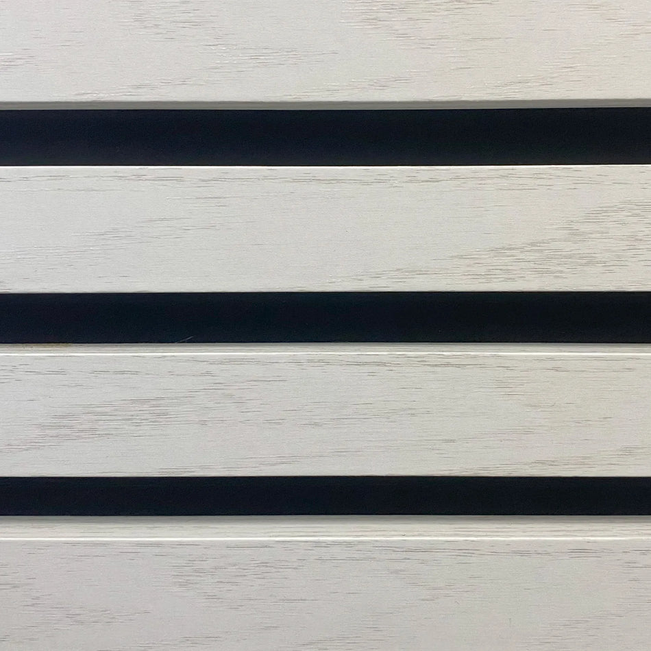 White Sulcado Acoustic Slatwall