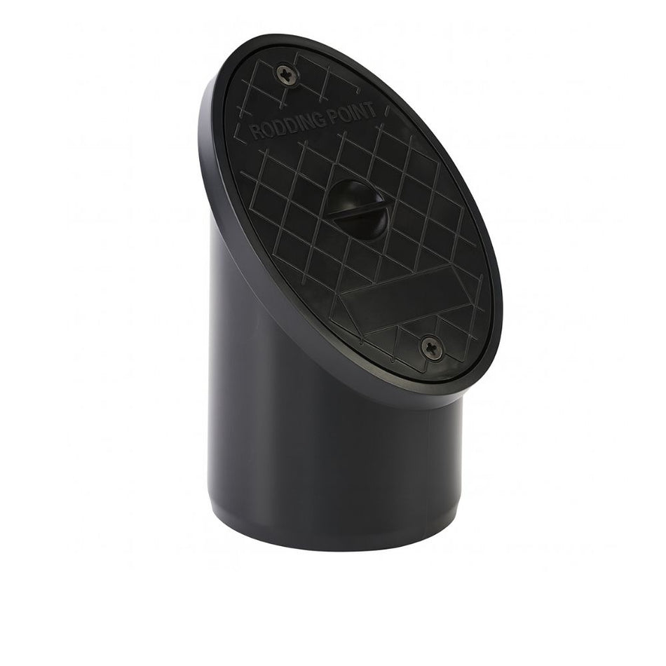 BLACK 110mm PVC RODDING EYE