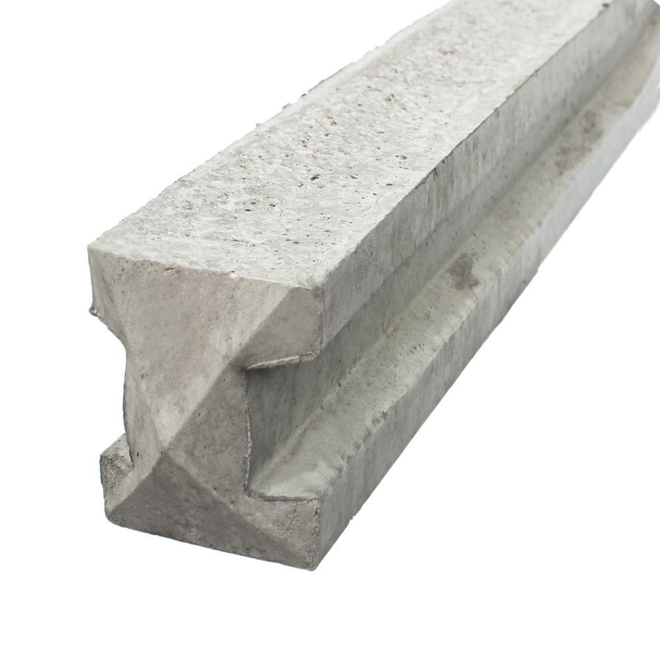 8ft Slotted Concrete Intermediate Fence Post 2.4m