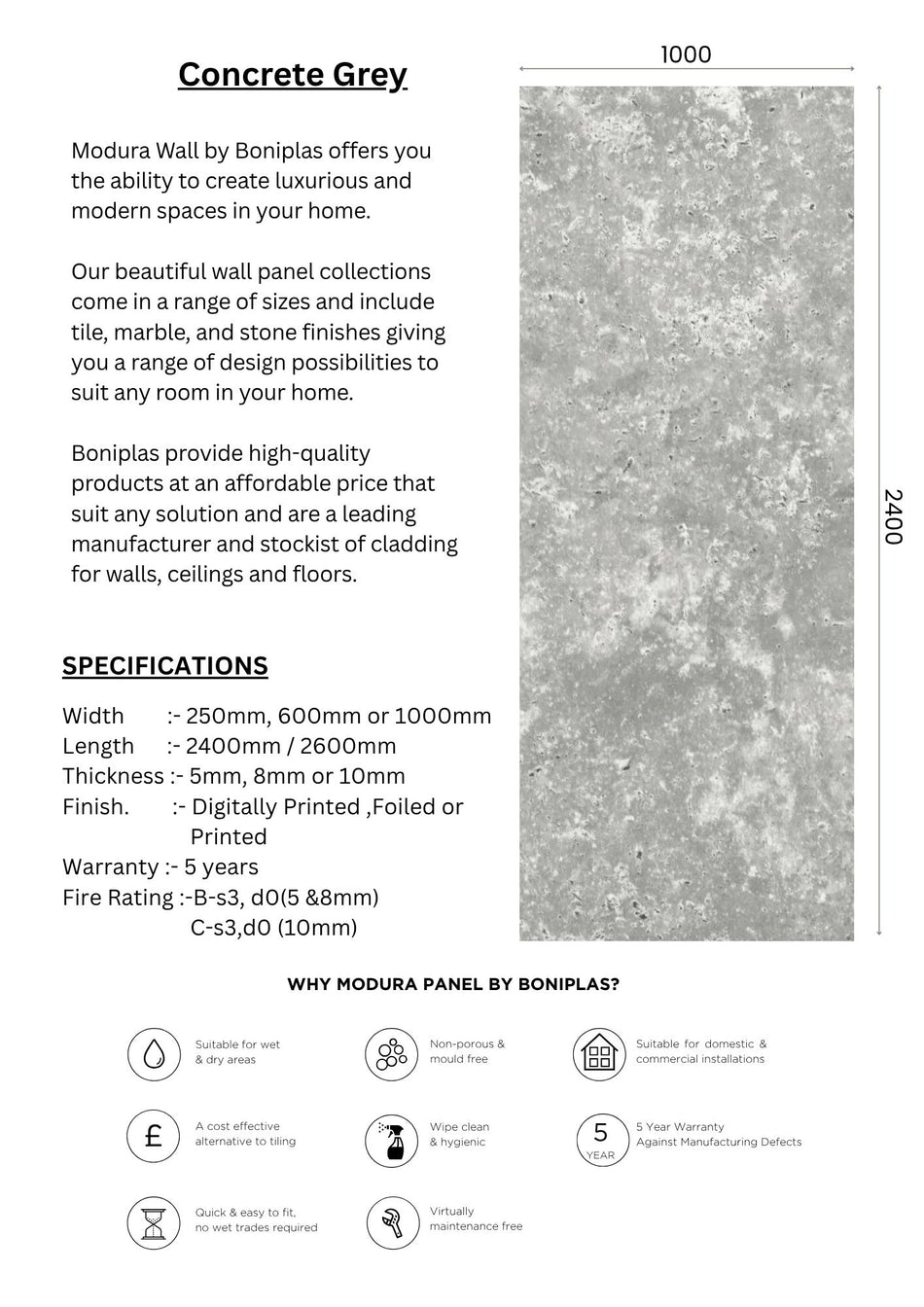 Concrete Grey Premium Collection-C1-1 & 16 Panel