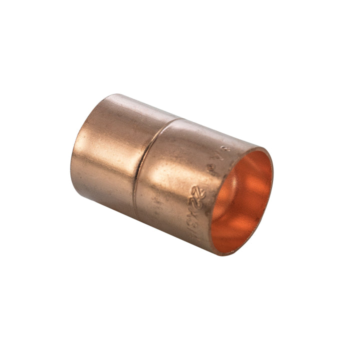Copper End Feed Imperial/Metric Coupler 15mm x 1/2 Inch