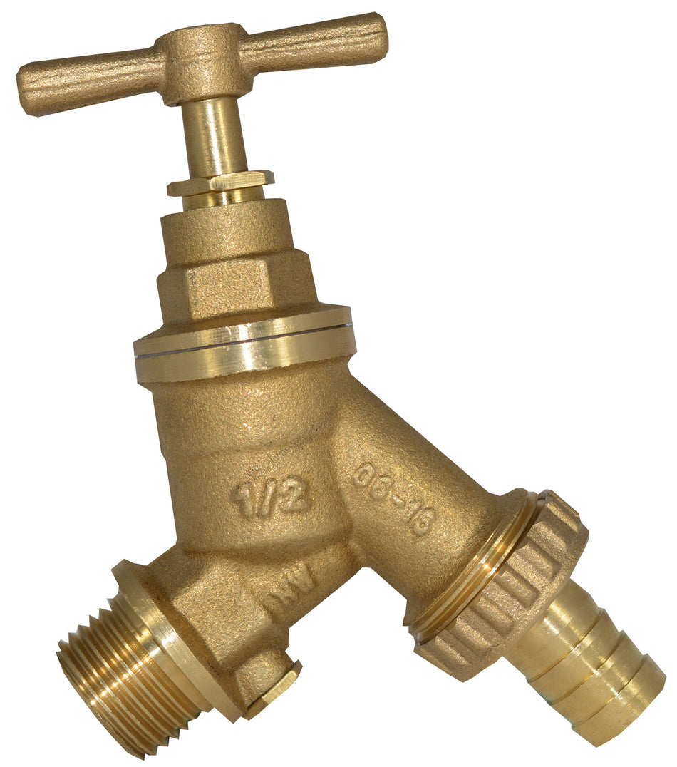 Hose Union Bib Tap with Double Check Valve 1/2"