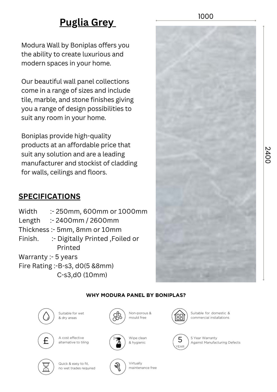 Puglia Grey Premium Collection-G6-1 Panel