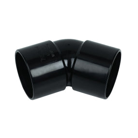 Solvent Weld Waste 45 degree Obtuse Bend 40mm Black