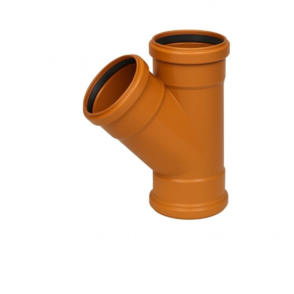 UG 45D EQUAL 110mm Y BRANCH TRIPLE SOCKET
