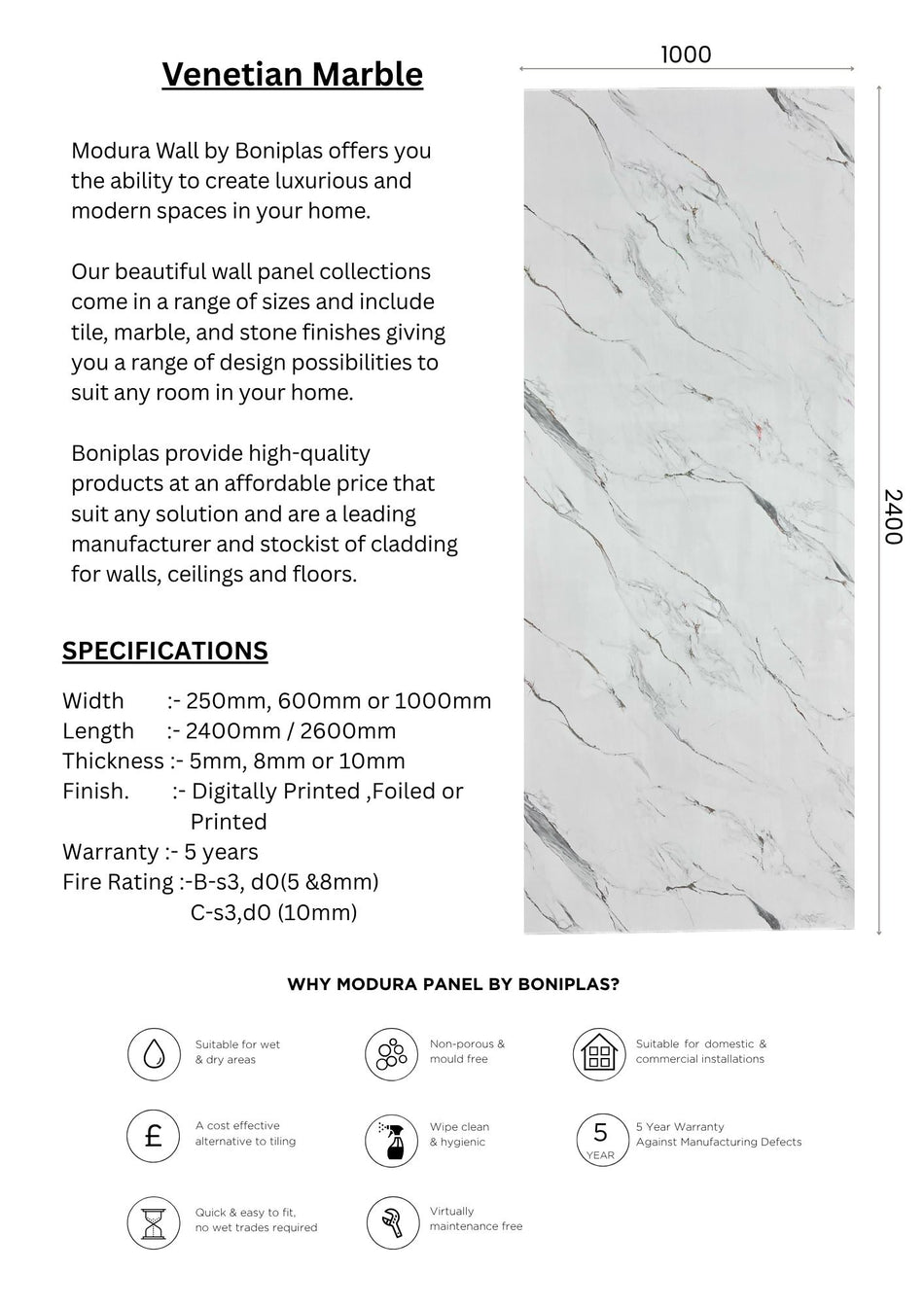 Venetian Marble Premium Collection-V2-1 Panel