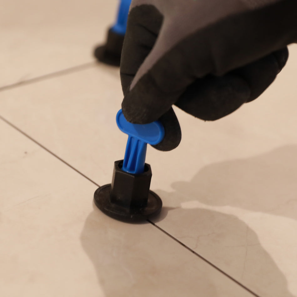 Tile Rite T-SPIN Tile Levelling System – 100 x Level Spacers (1mm Grout Joint)