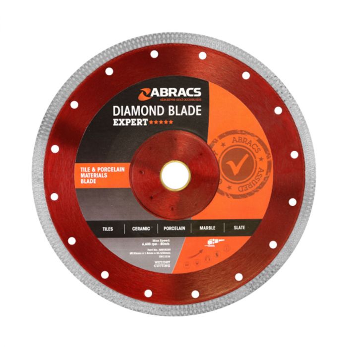 230mm Expert Tile & Porcelain Diamond Blade Abracs ABDCR230