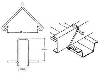 MF9 Top Hat Connecting Clip 200/box