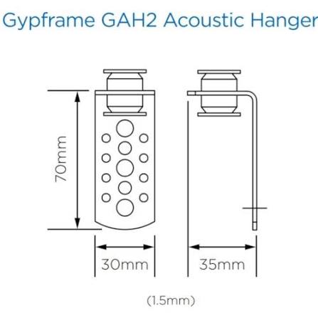 70mm Acoustic Hanger With Washer