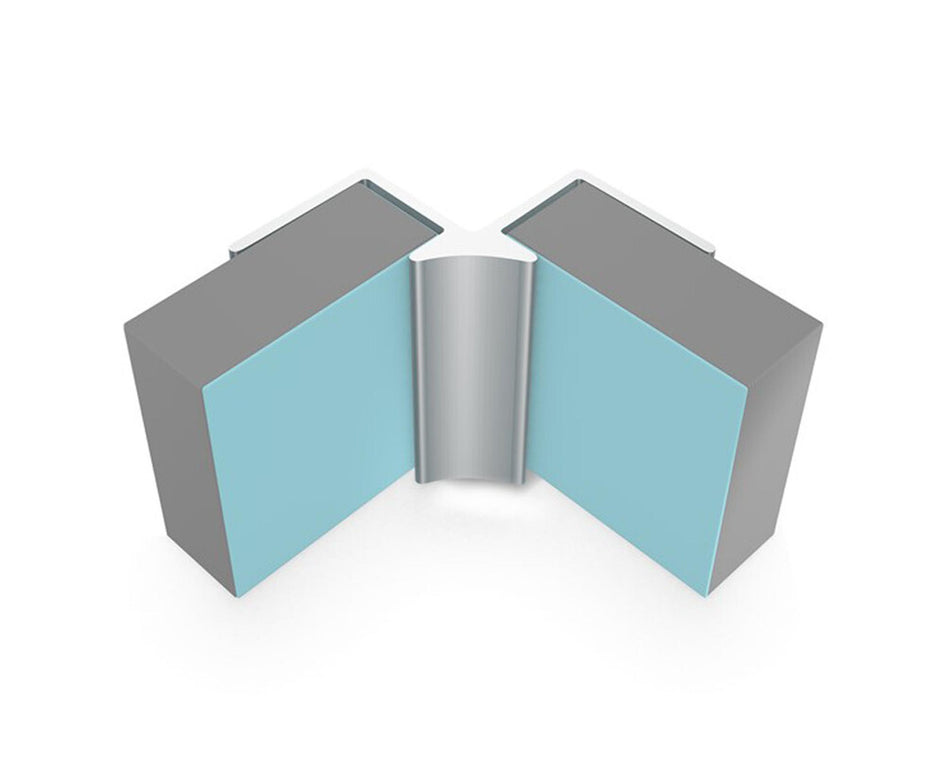 2.4m Internal Corner Polished Aluminium 10mm