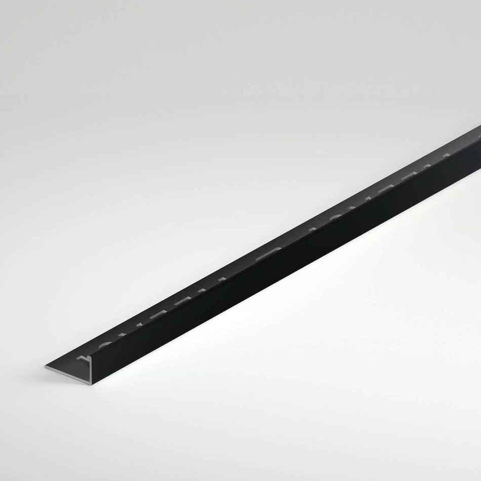 Metal Square Edge Tile Trim 12mm 2.44m Black