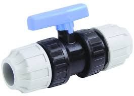 MDPE Blue Pipe Stop Valve Tap 25mmx22mm