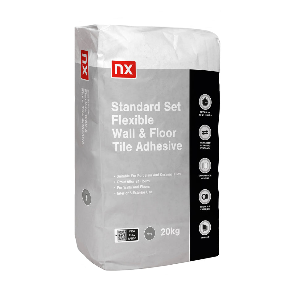NX Flexible Standard Set Wall & Floor Tile Adhesive 20kg