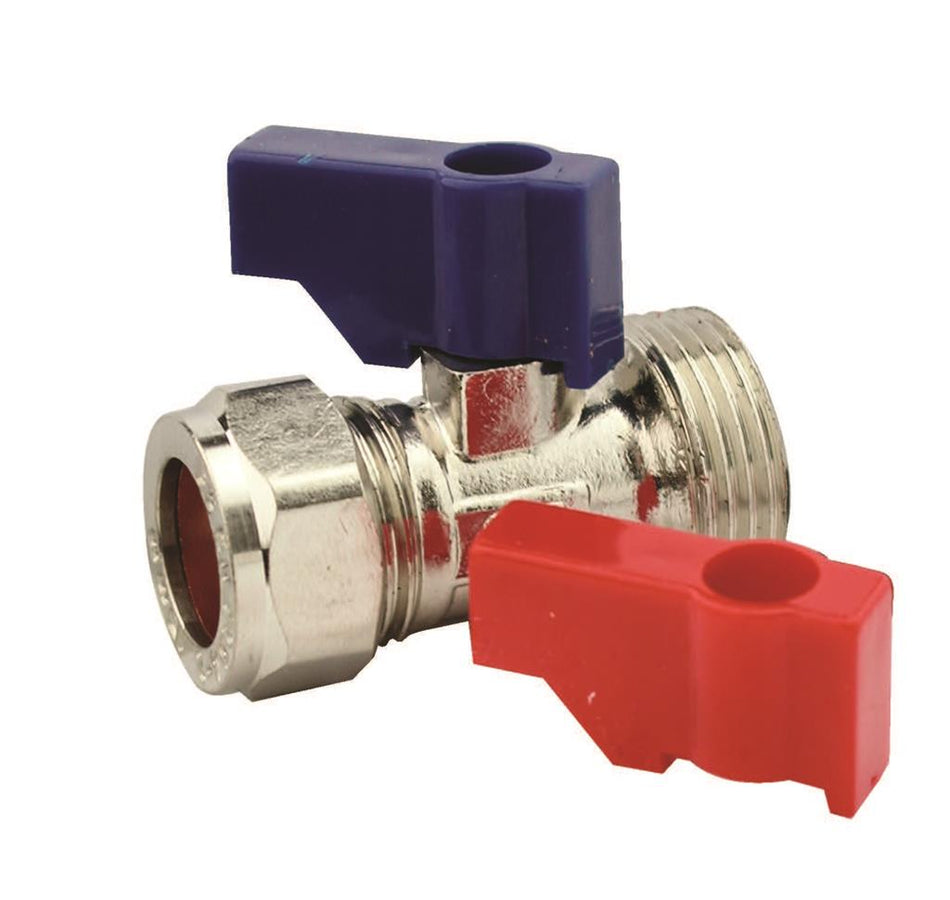 15mm x 3/4 Straight Washing Machine Valve
